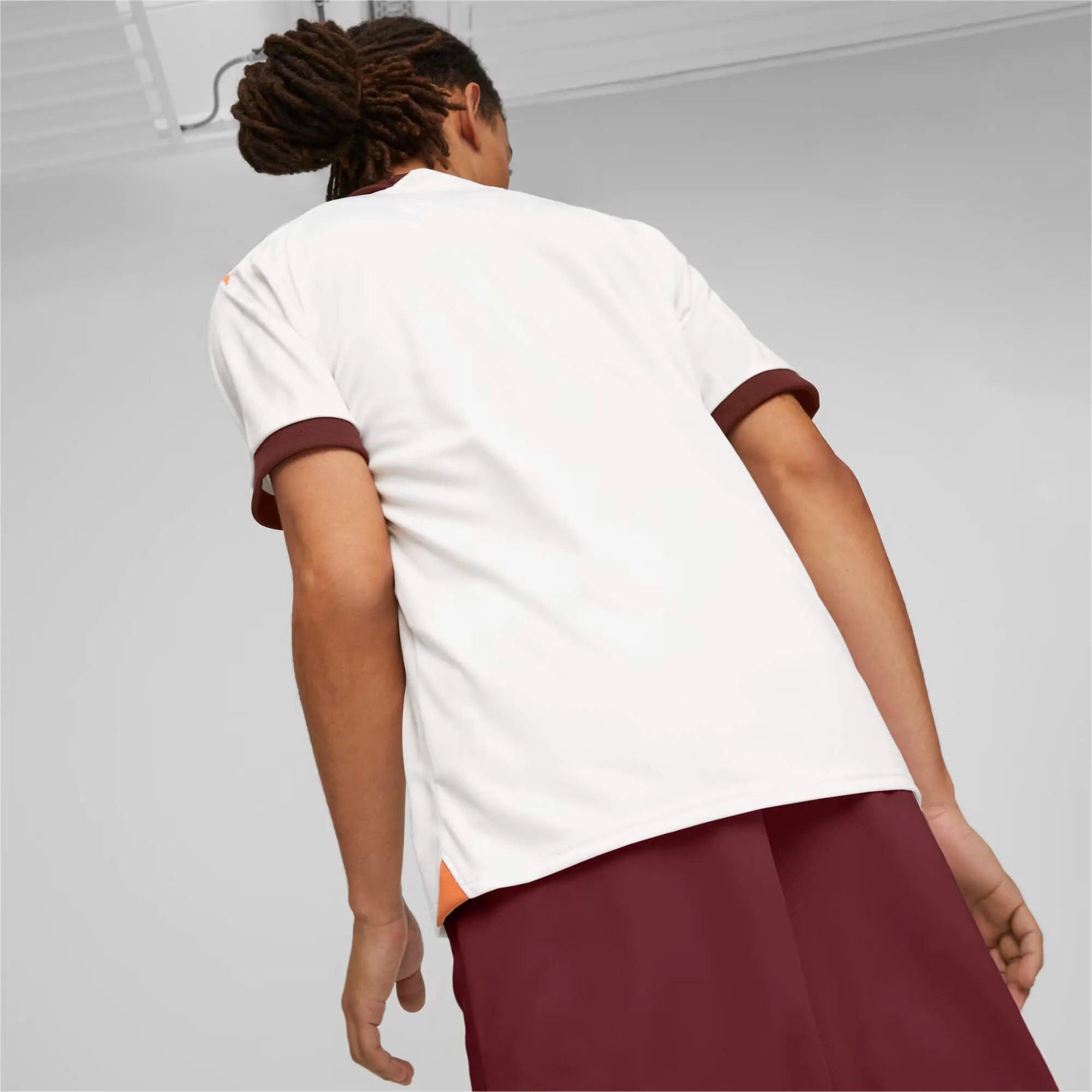 Puma 2023-24 Manchester City Men's Stadium Away Jersey (Model - Back)