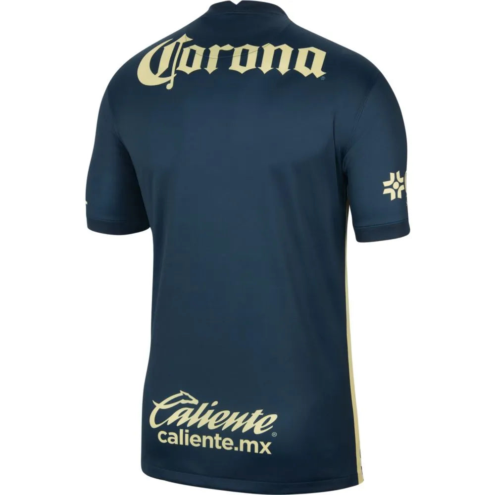 Nike 2021-22 Club America Away Jersey - Navy-Yellow (Back)