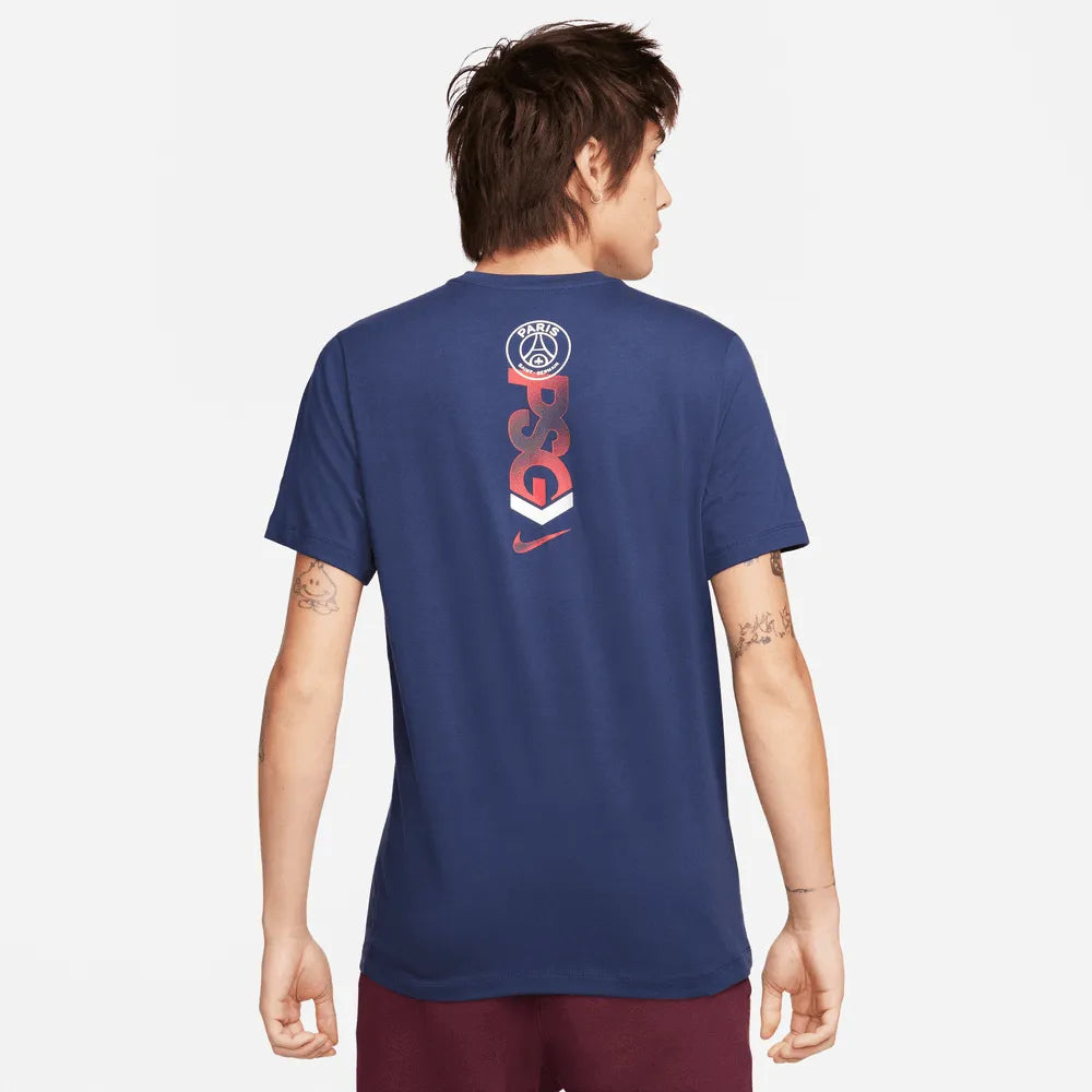 Nike 2023-24 PSG Men's Mercurial Tee (Model - Back)
