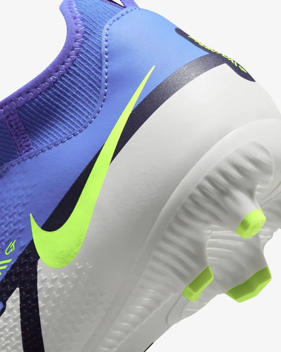 Nike JR Phantom GT2 Academy DF FG-MG - Sapphire-Volt-Grey (Detail 3)