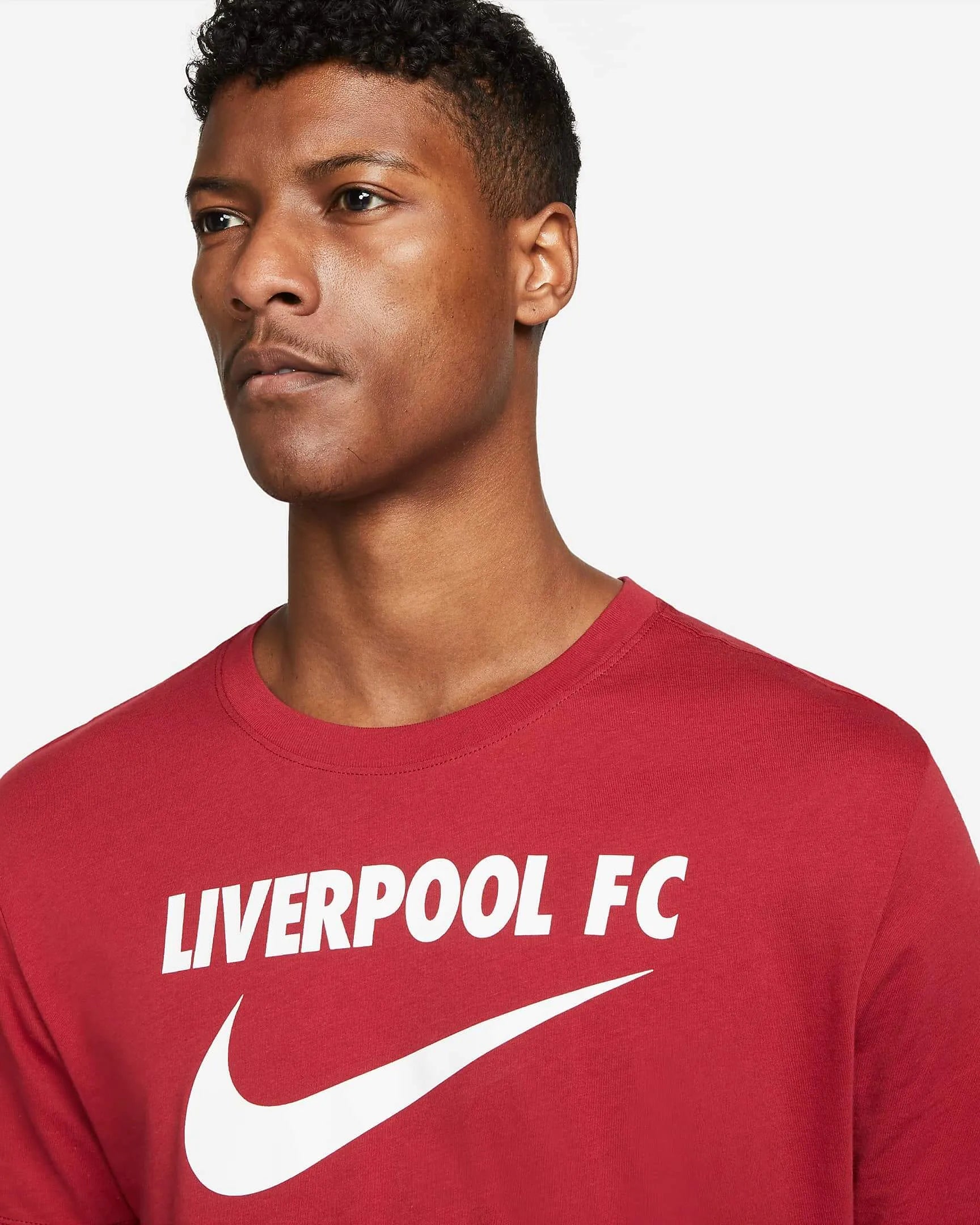 Nike 2022-23 Liverpool Swoosh Tee - Tough Red (Detail 1)