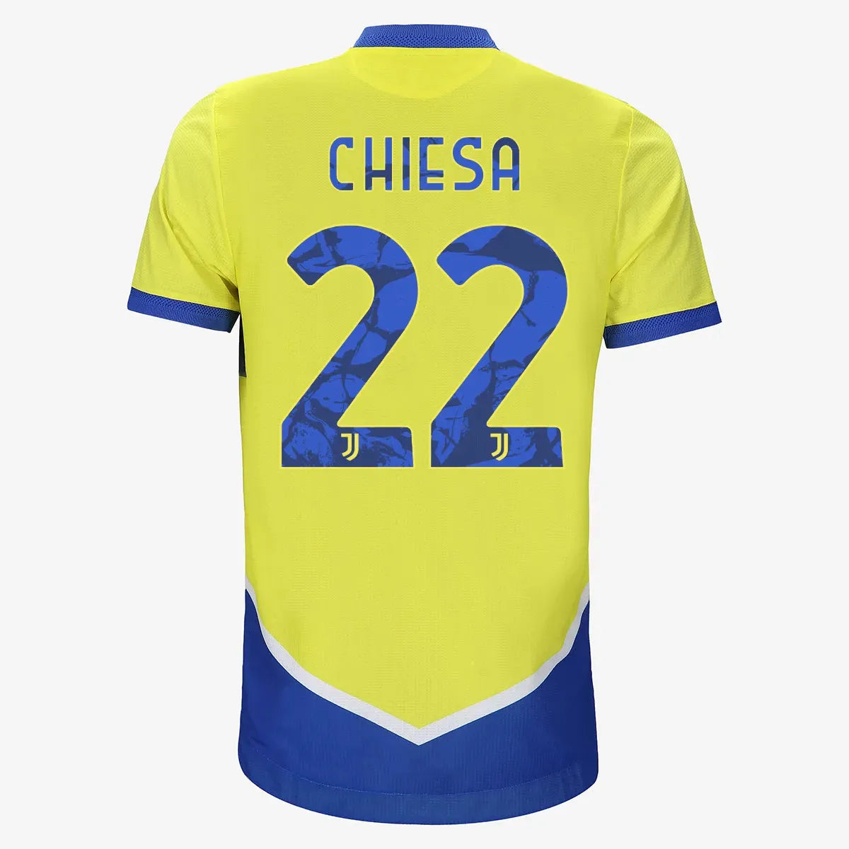 adidas 2021-22 Juventus Third Jersey - Shock Yellow-Blue