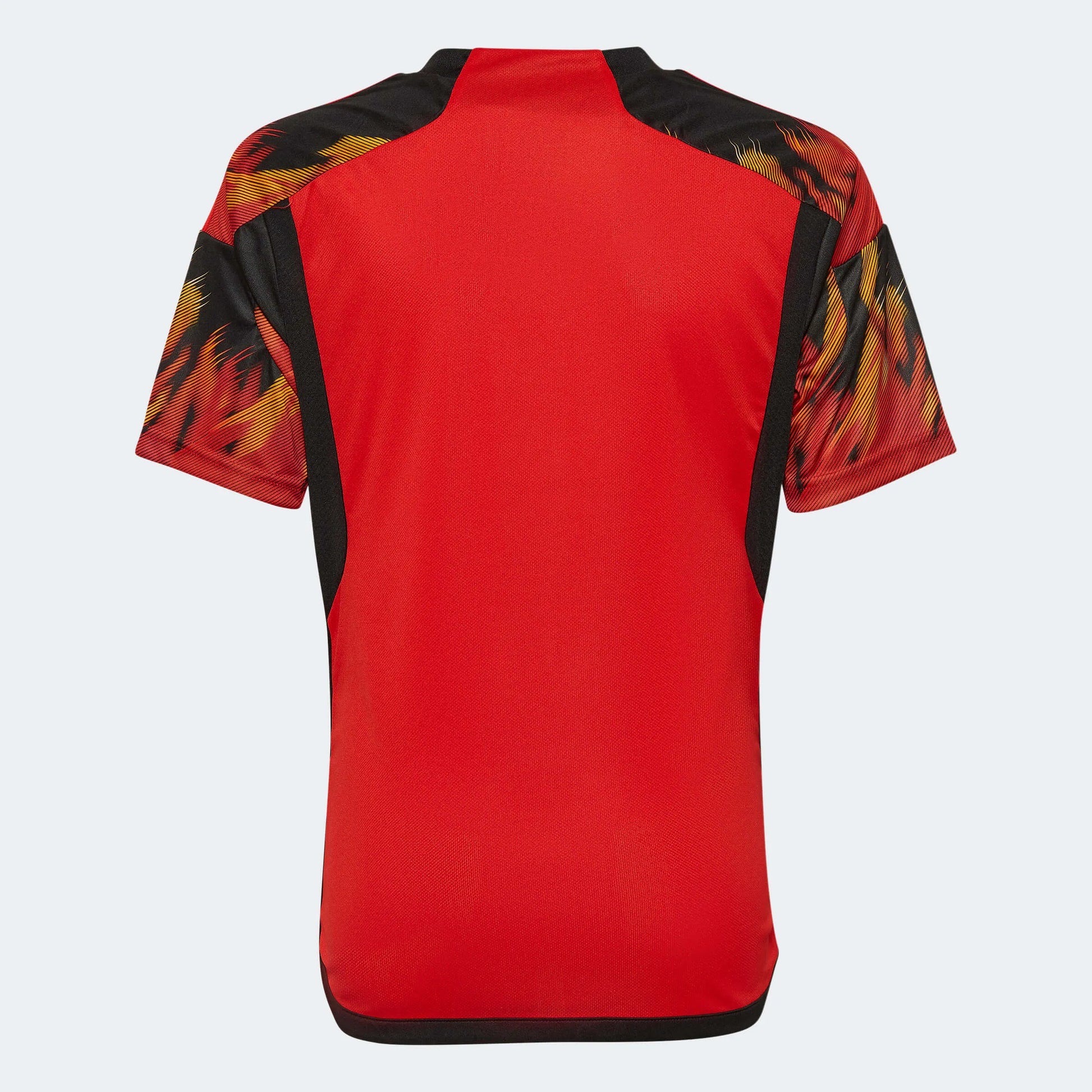  adidas 2022-23 Belgium Youth Home Jersey - Red-Black (Back)