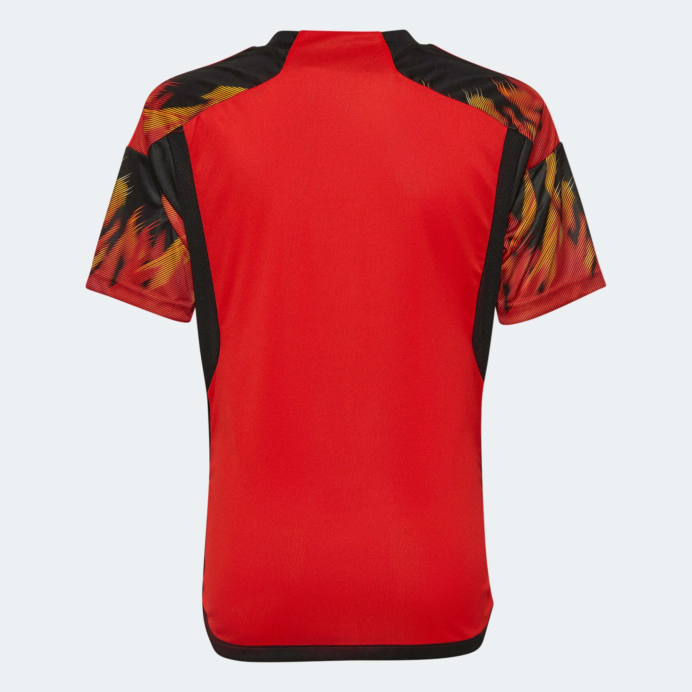  adidas 2022-23 Belgium Youth Home Jersey - Red-Black (Back)