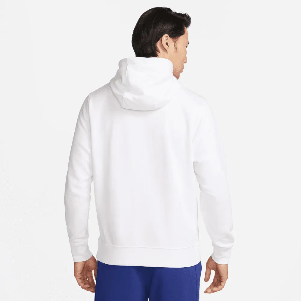 Nike 2023-24 Barcelona Men's Club Fleece Hoodie (Model - Back)