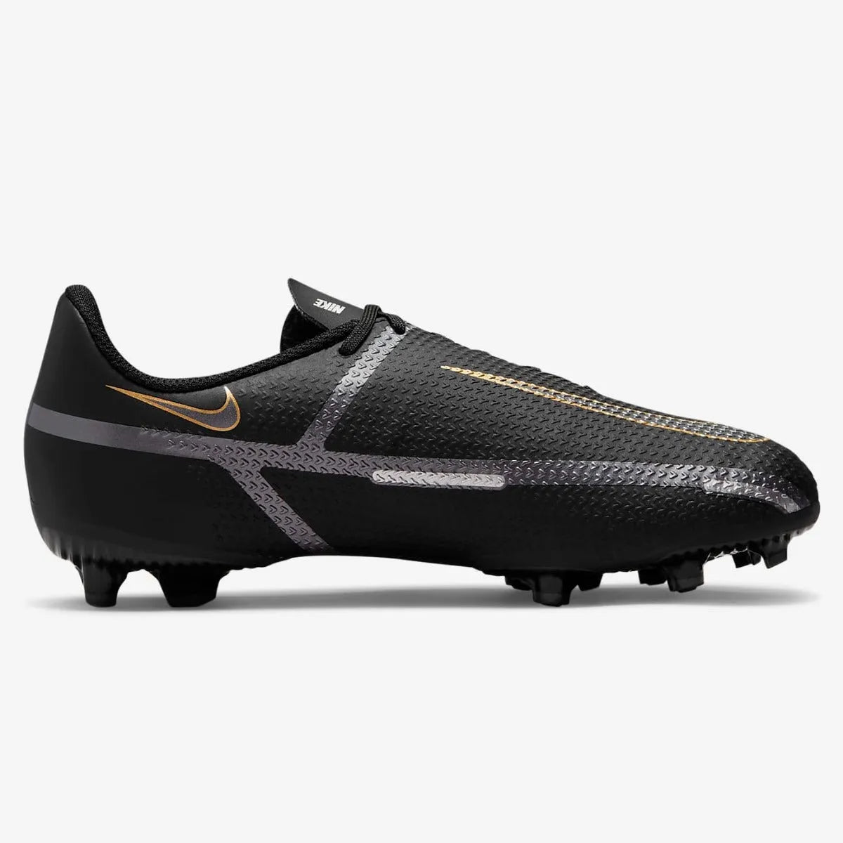 Nike JR Phantom GT2 Academy FG-MG - Black-Dark Grey-Gold (Side 2)