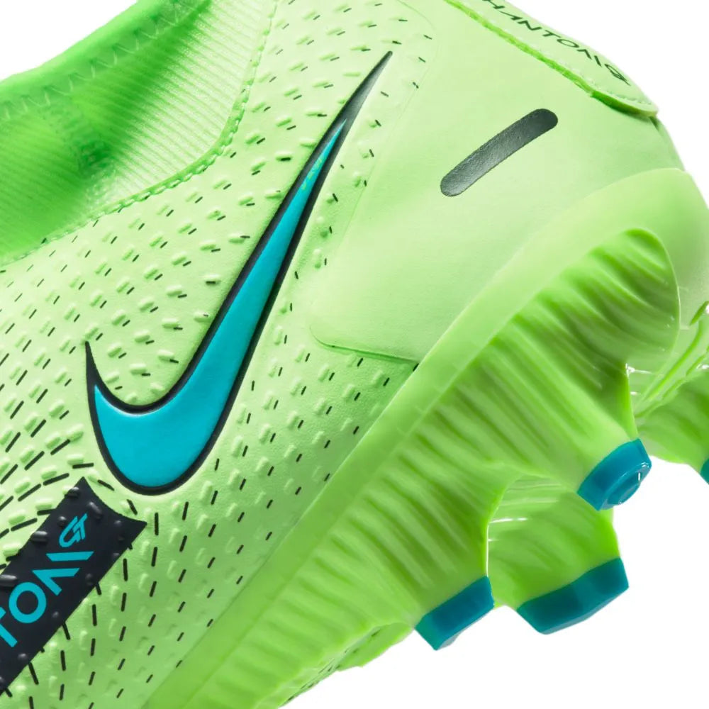 Nike Phantom GT Academy DF FG-MG - Lime Glow-Aquamarine (Detail 2)