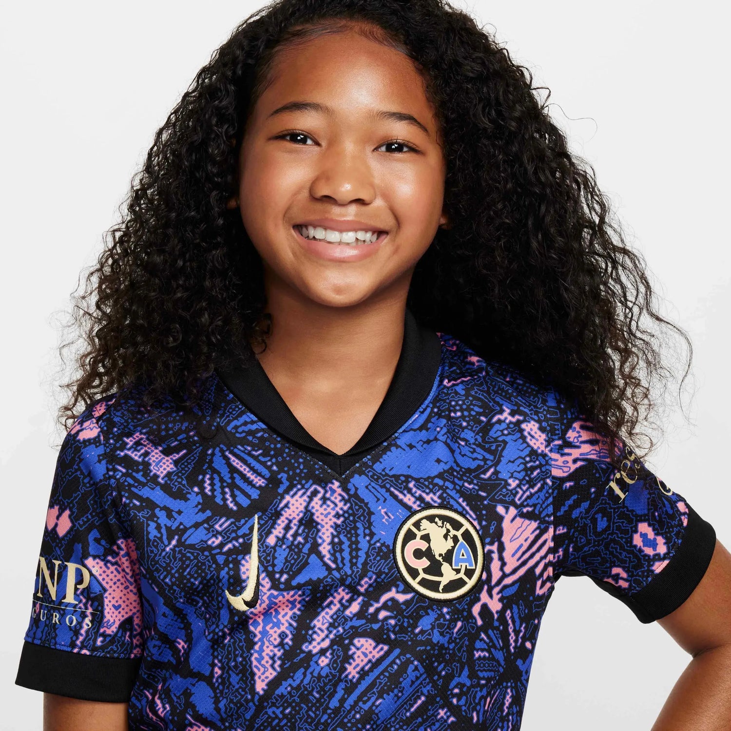Nike 2024-25 Club America Youth Stadium Third Jersey (Detail 1)