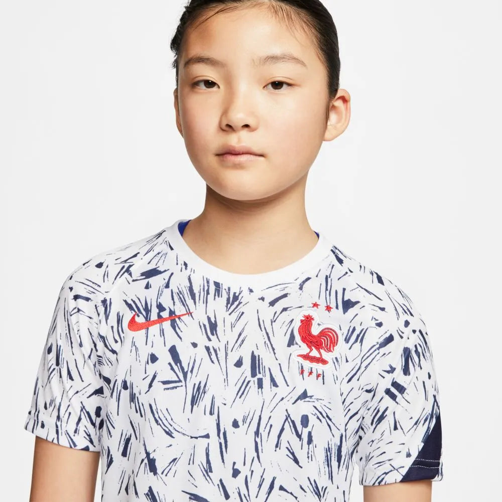 Nike 2020-21 France Dri-Fit YOUTH Training Top - White