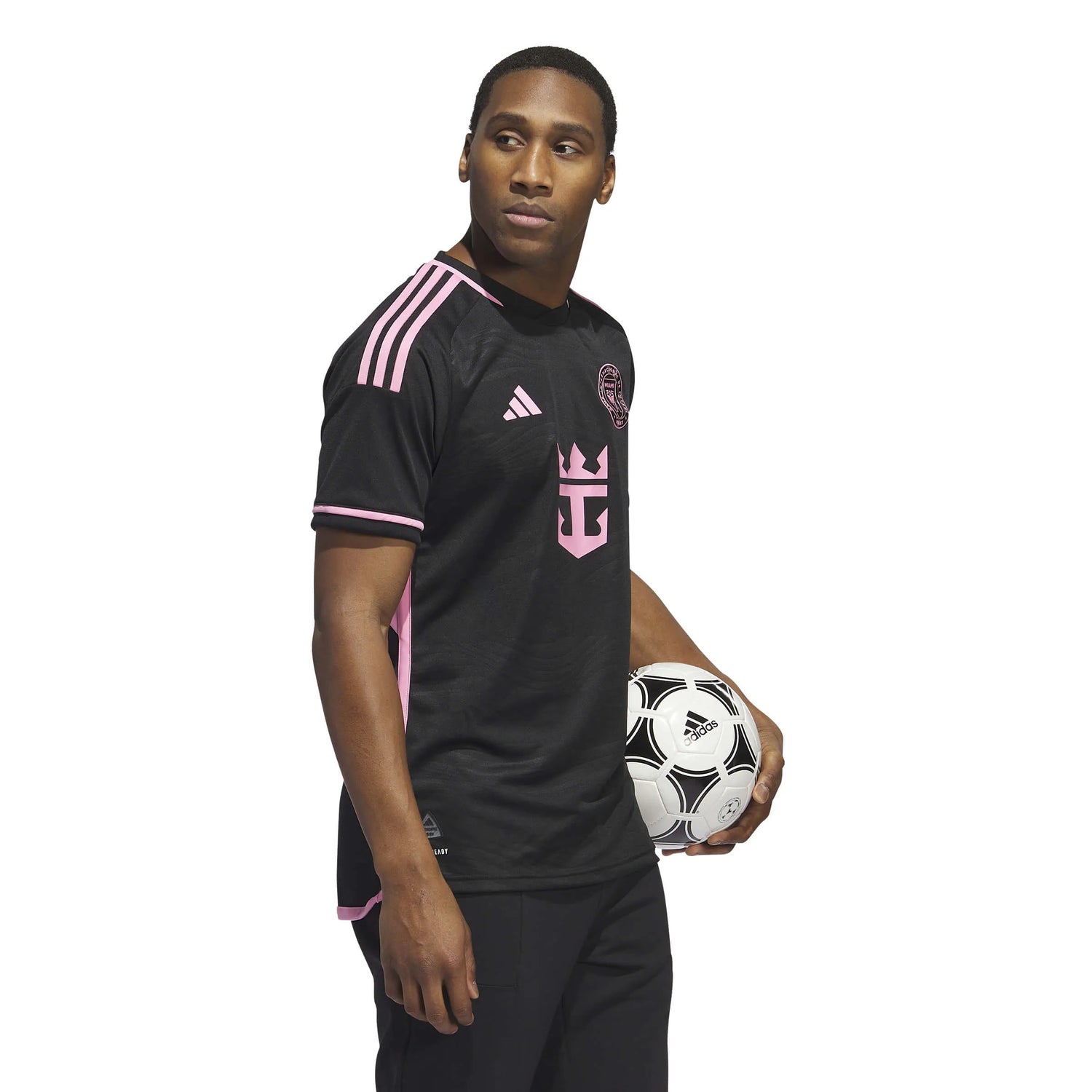 adidas 2024-25 Inter Miami Men's Authentic Away Messi #10 Jersey (Model - Side)