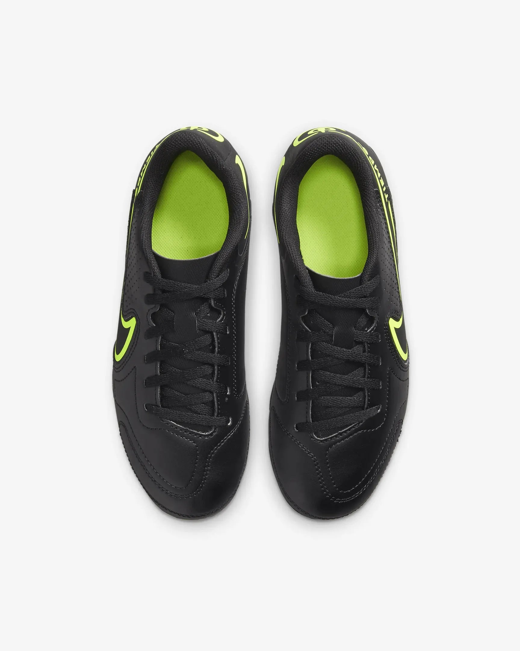 Nike JR Tiempo Legend 9 Club FG/MG Black-Volt (Pair - Top)