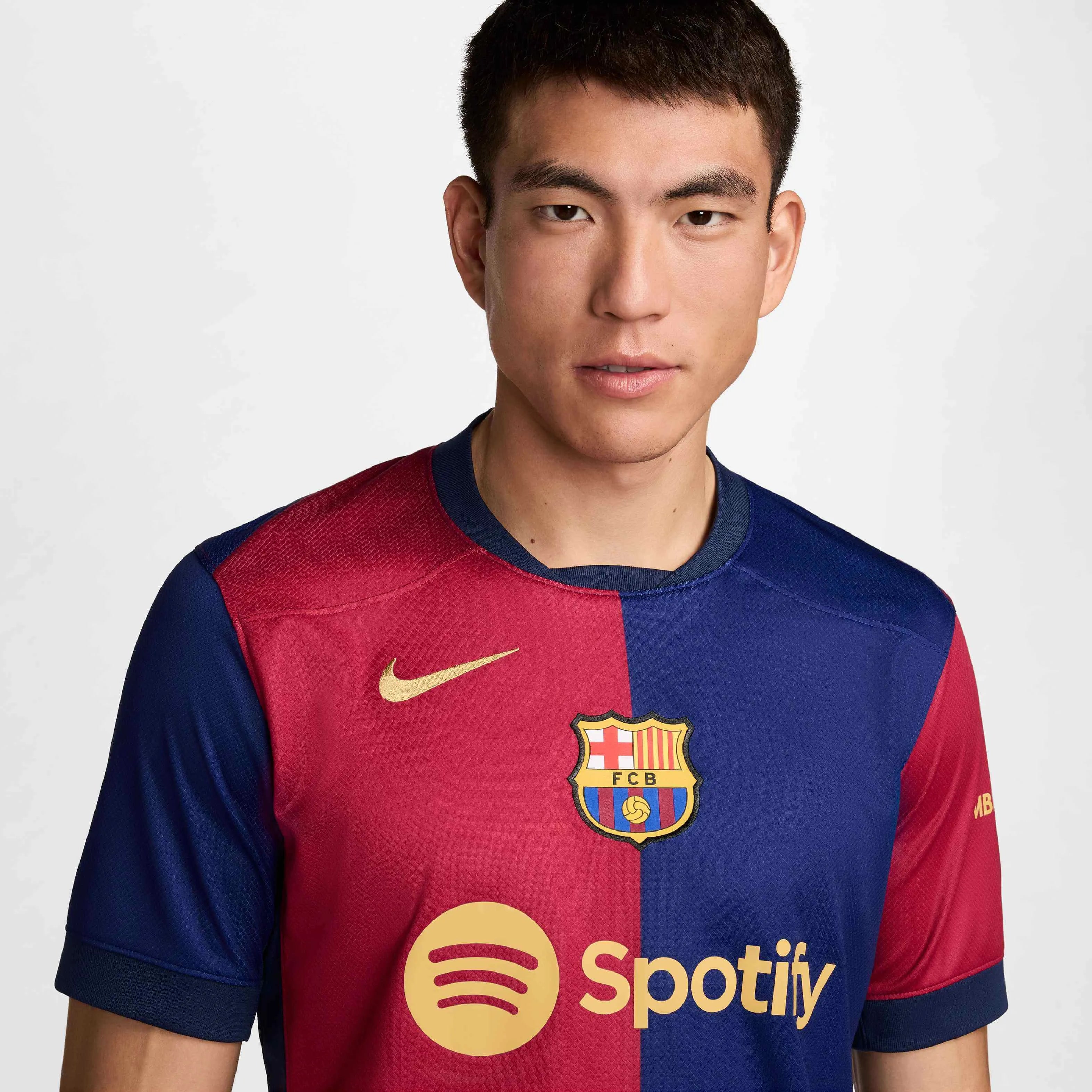Nike 2024-25 Barcelona Men's Stadium Home Jersey (Detail 1)