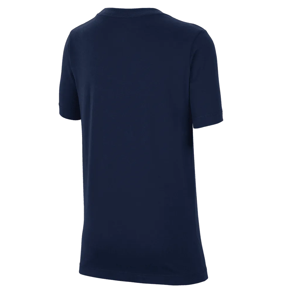 Nike 2022-23 France Youth Tee - Navy (Back)