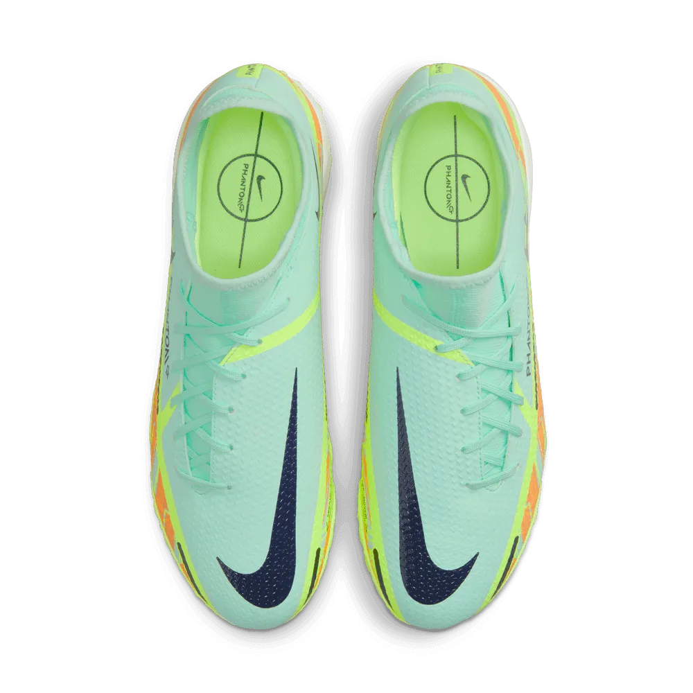 Nike Phantom GT2 Academy DF Turf - Mint-Blackened Blue (Pair - Top)