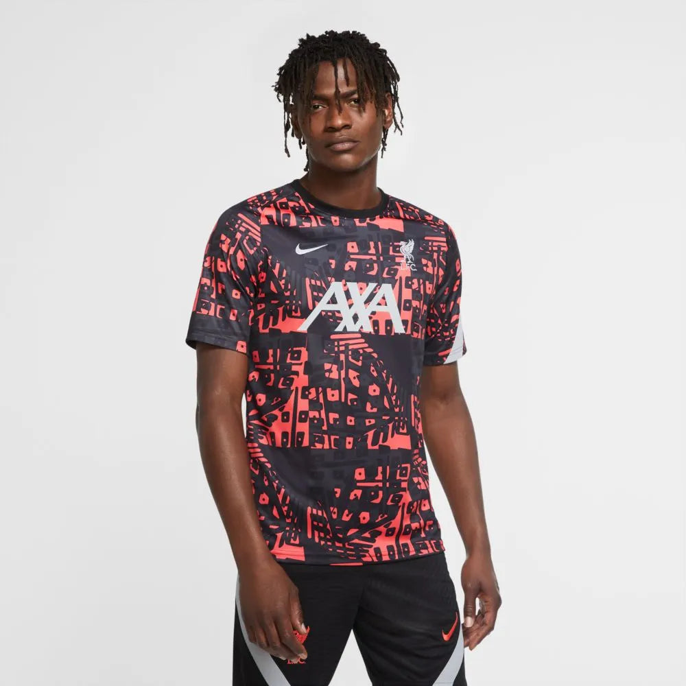 Nike 2020-21 Liverpool Dry-Fit Training Top - Black-Crimson