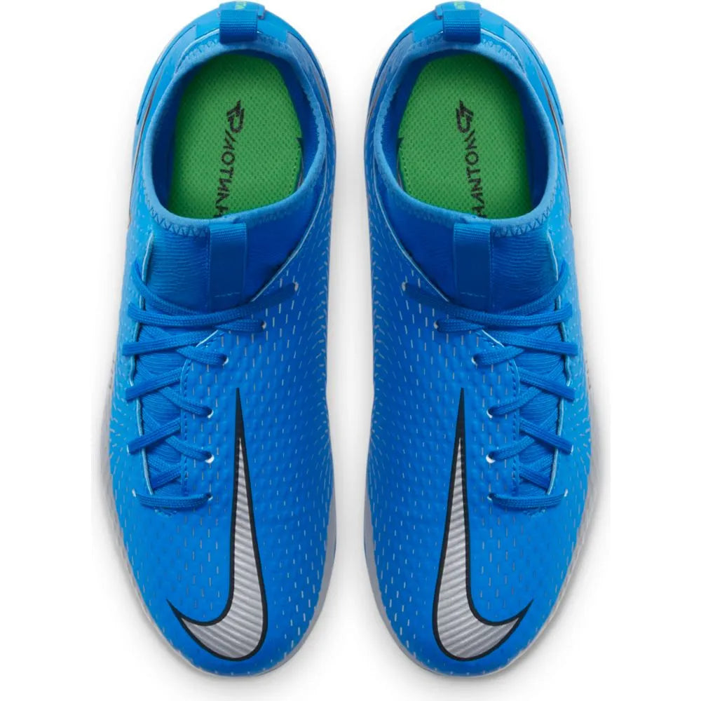 Nike JR Phantom GT Academy FG-MG - Blue-Silver (Pair - Top)