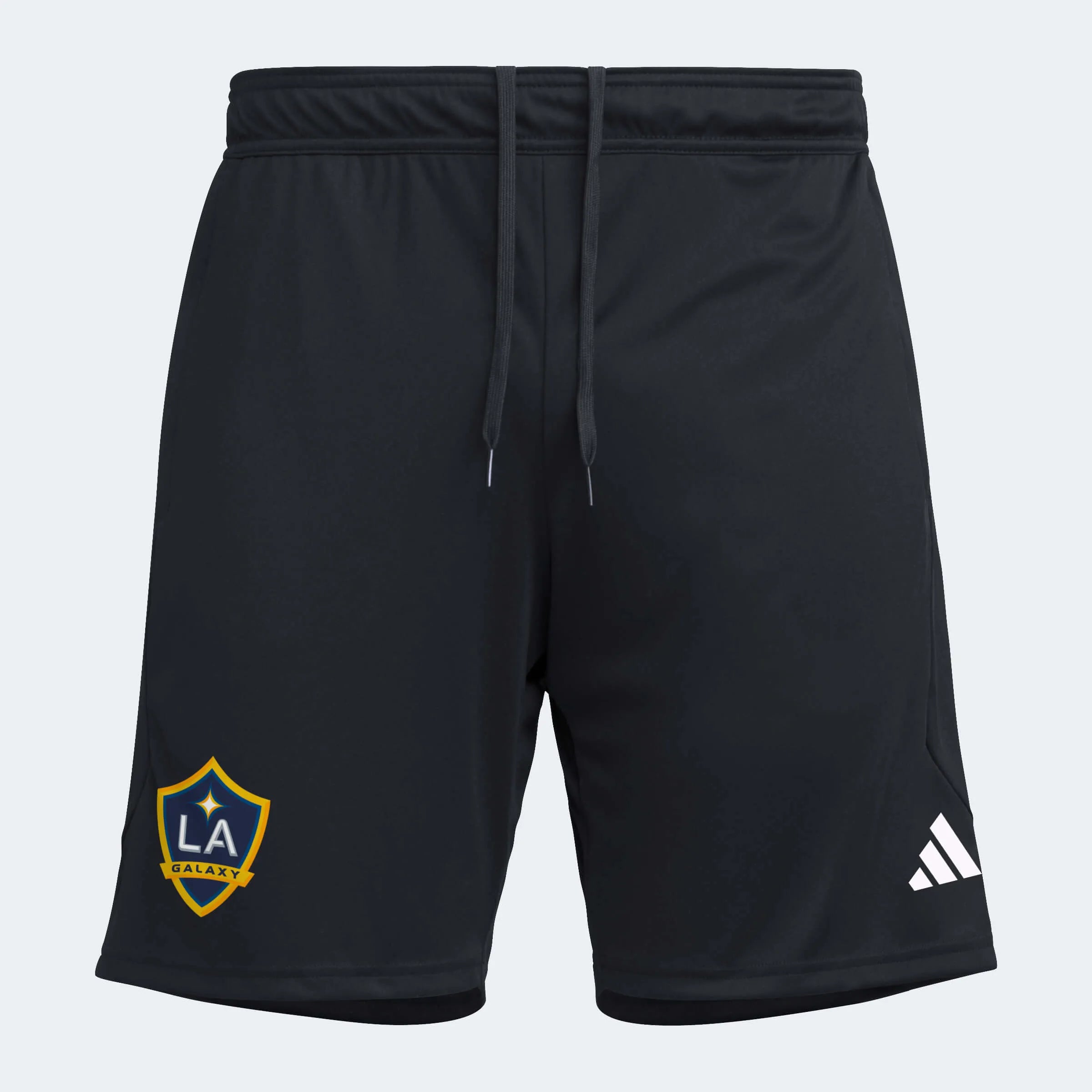 adidas 2023 LA Galaxy Tiro 23 Training Shorts - Black-White (Front)