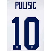 USA 2022-23 Home Pulisic #10 Youth Jersey Name Set (Back)
