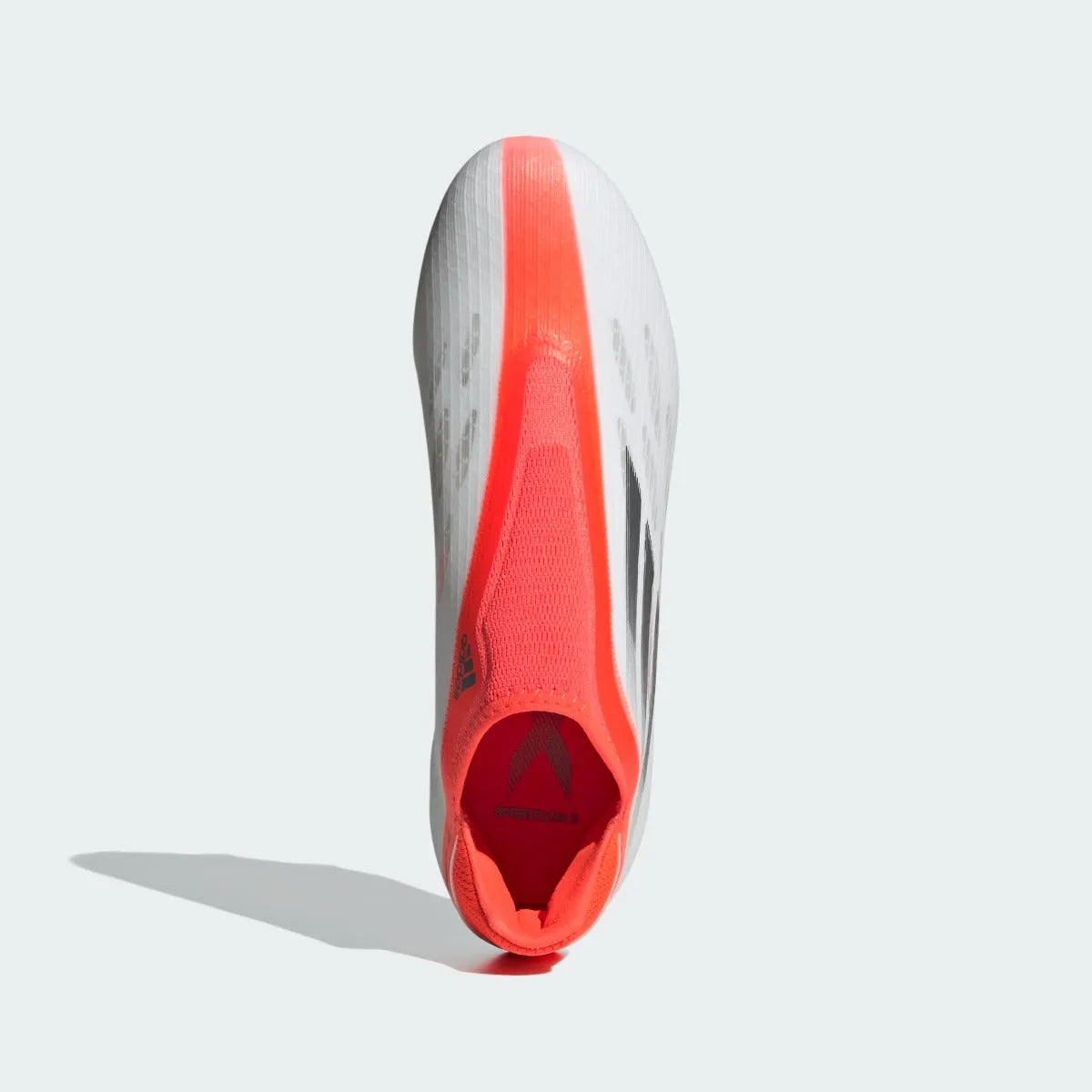 Adidas X Speedflow .3 Laceless FG  - White-Iron. Metallic (Top)