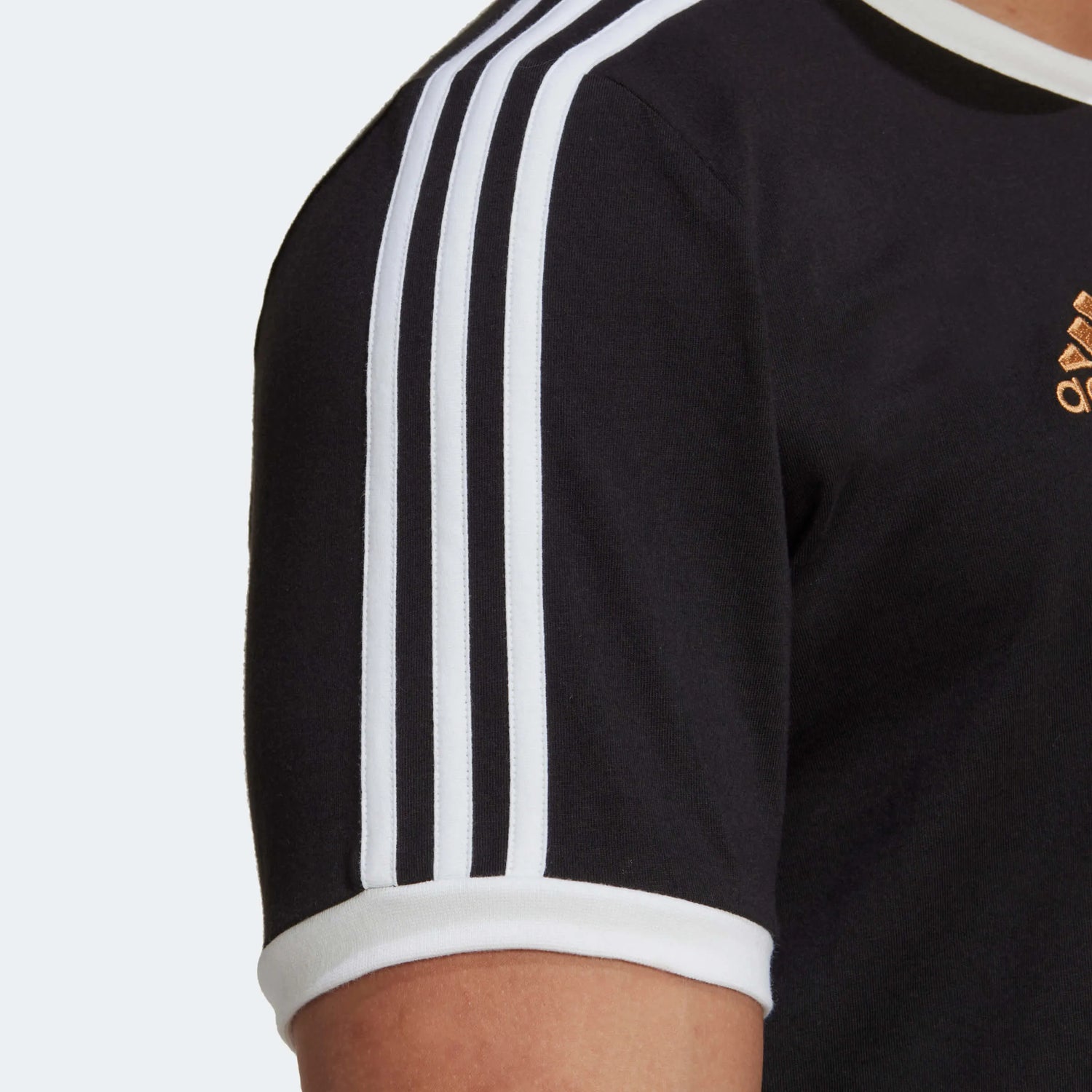 adidas 2022-23 Germany 3-Stripes Tee - Black-White (Detail 2)