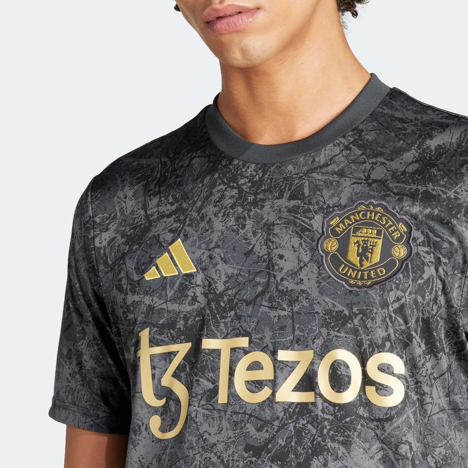 adidas 2023-24 Manchester United Men's SR Pre-Match Jersey (Detail 1)