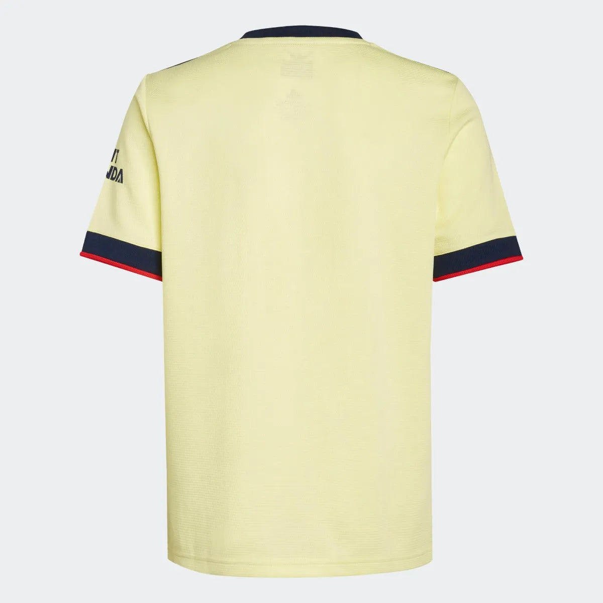 Adidas 2021-22 Arsenal Youth Away Jersey - Pearl Citrine (Back)