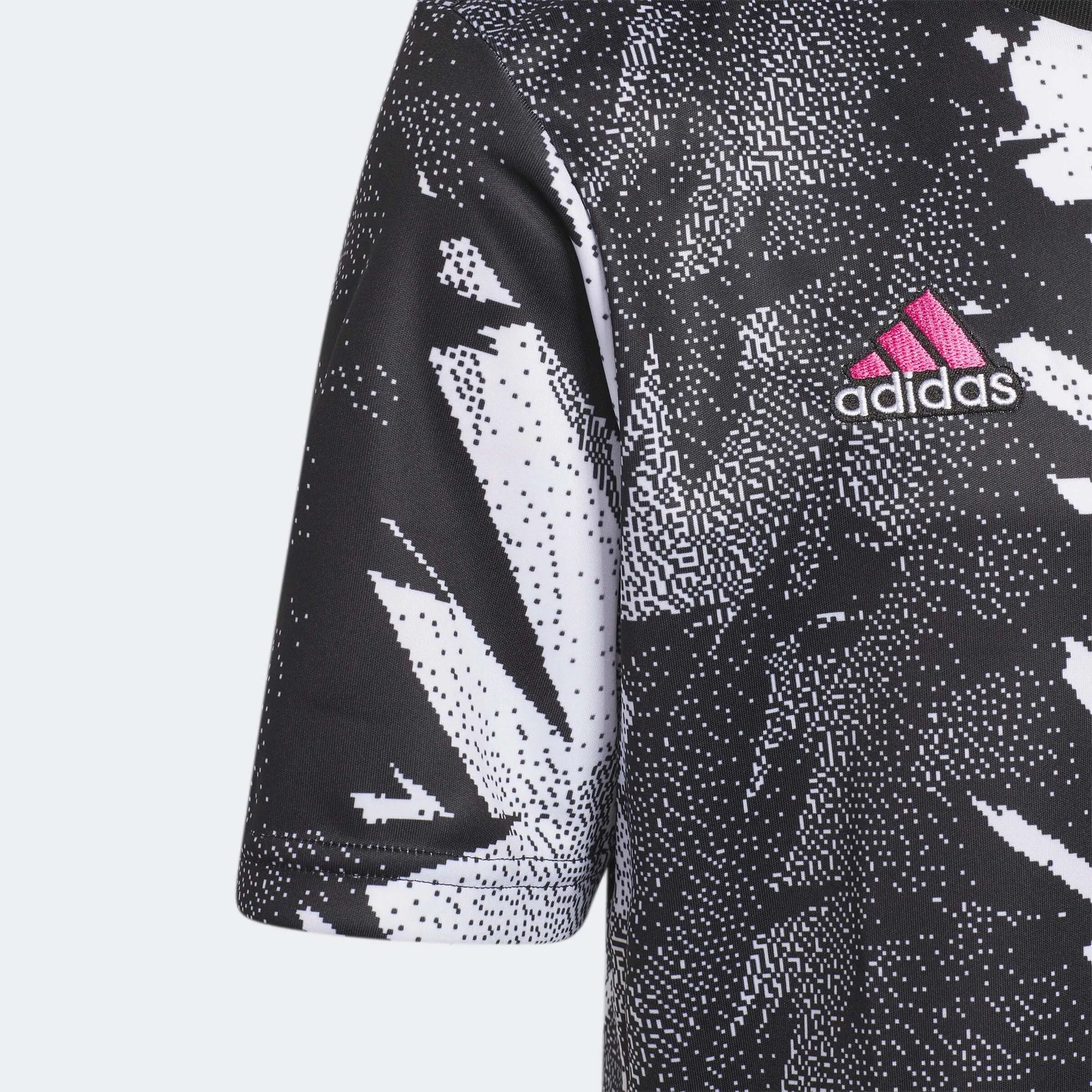 adidas 2023 Juventus Youth Pre-Match Jersey - Black-White (Detail 1)