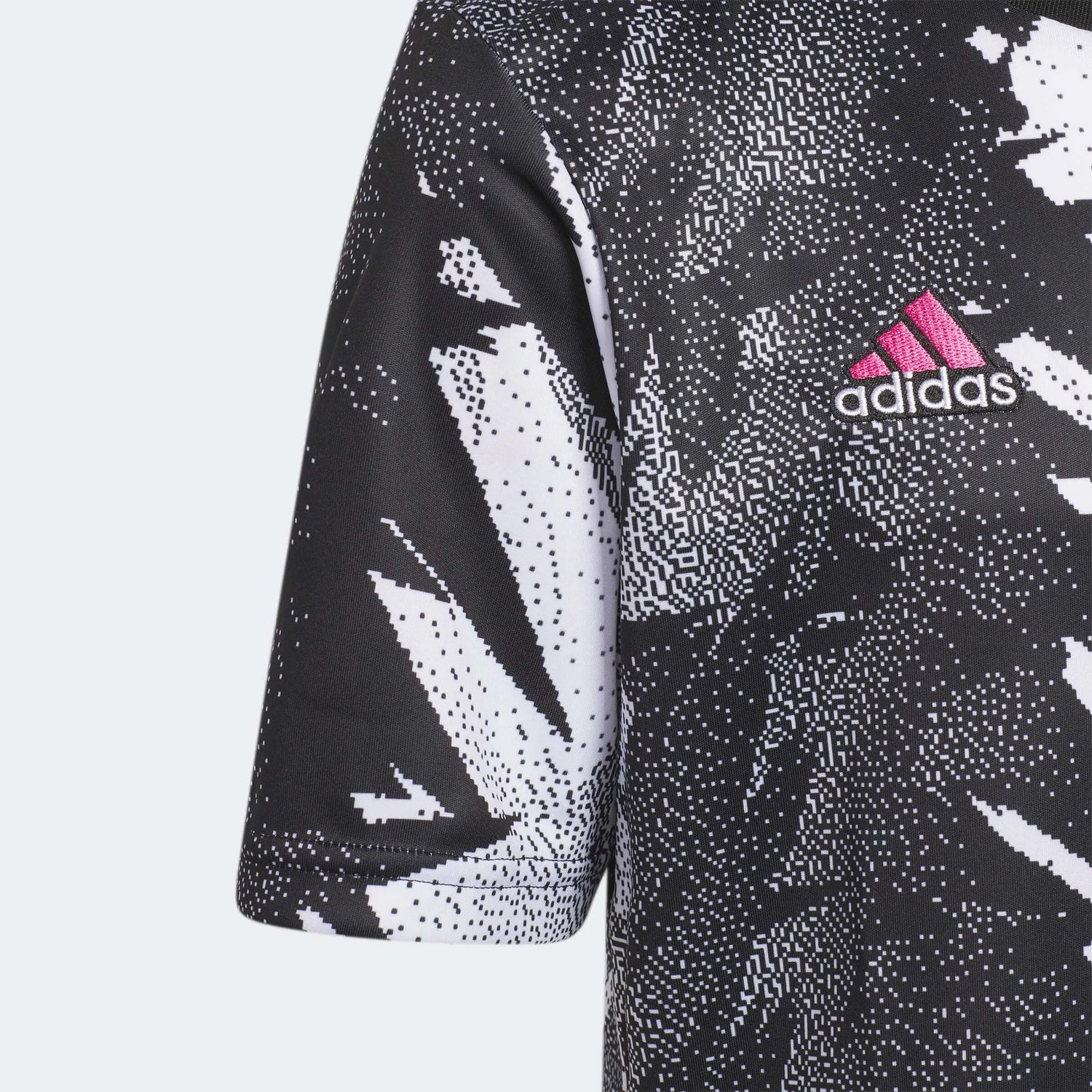 adidas 2023 Juventus Youth Pre-Match Jersey - Black-White (Detail 1)