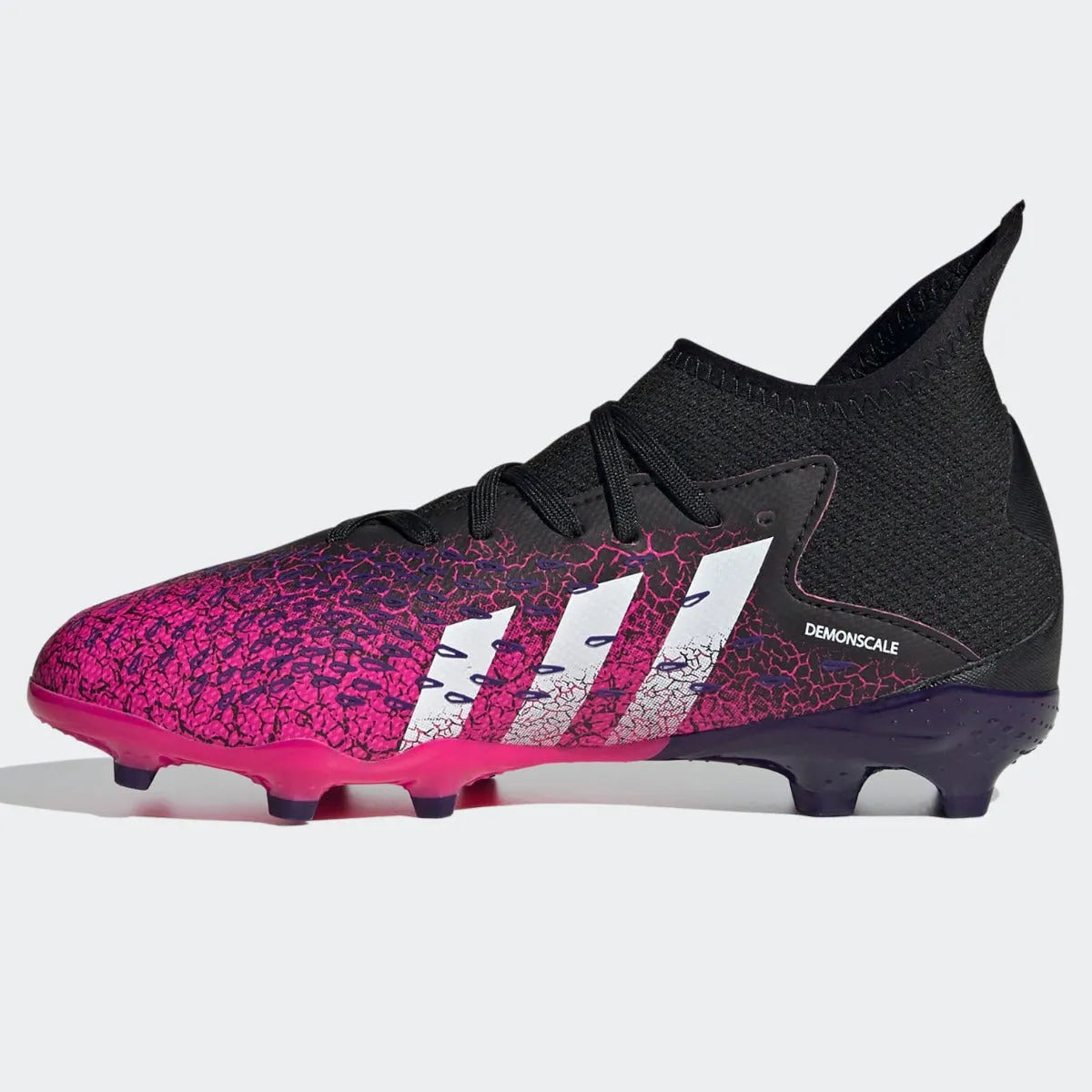 Adidas JR Predator Freak .3 FG - Black-Pink-Purple (Side 2)
