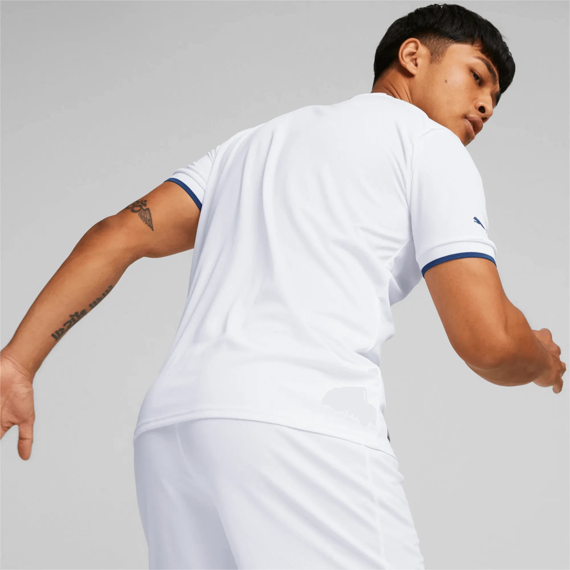 Puma 2022-23 Olympique de Marseille Home Jersey - White (Model - Back)