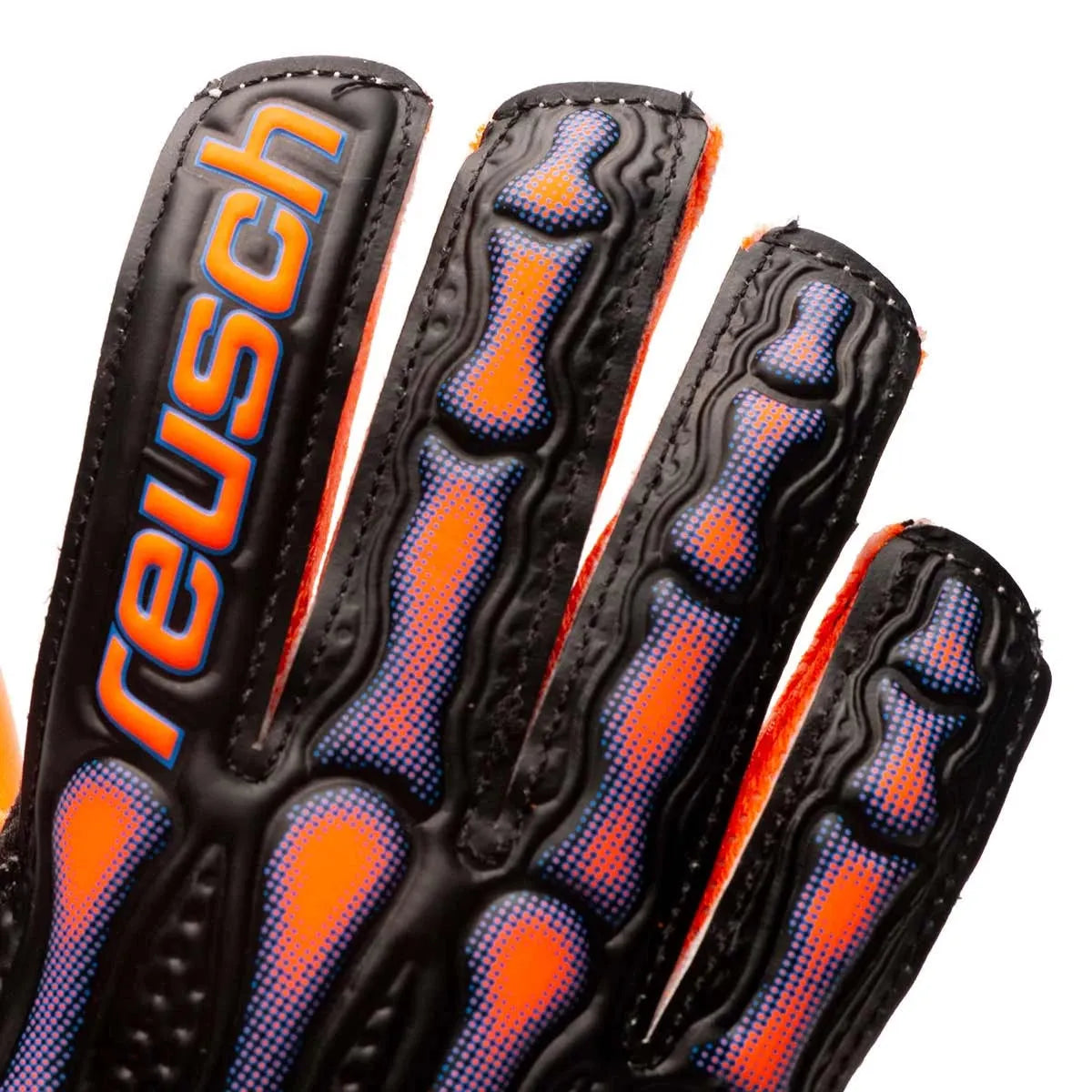 Reusch JR Attrackt Infared Solid GK Glove - Black-Orange (Detail 1)