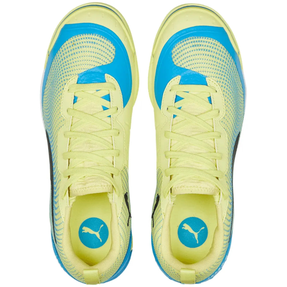 Puma Ibero III Indoor Fresh Yellow-Bleu Azur-Puma White (Pair - Top)
