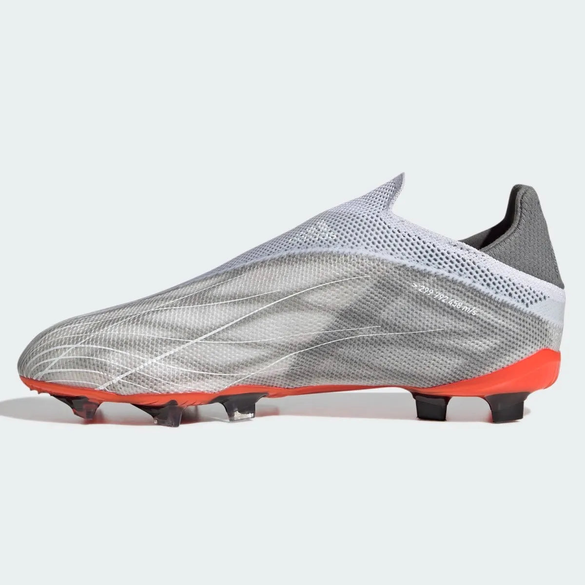 Adidas JR X Speedflow + FG - White-Iron Metallic (Side 2)