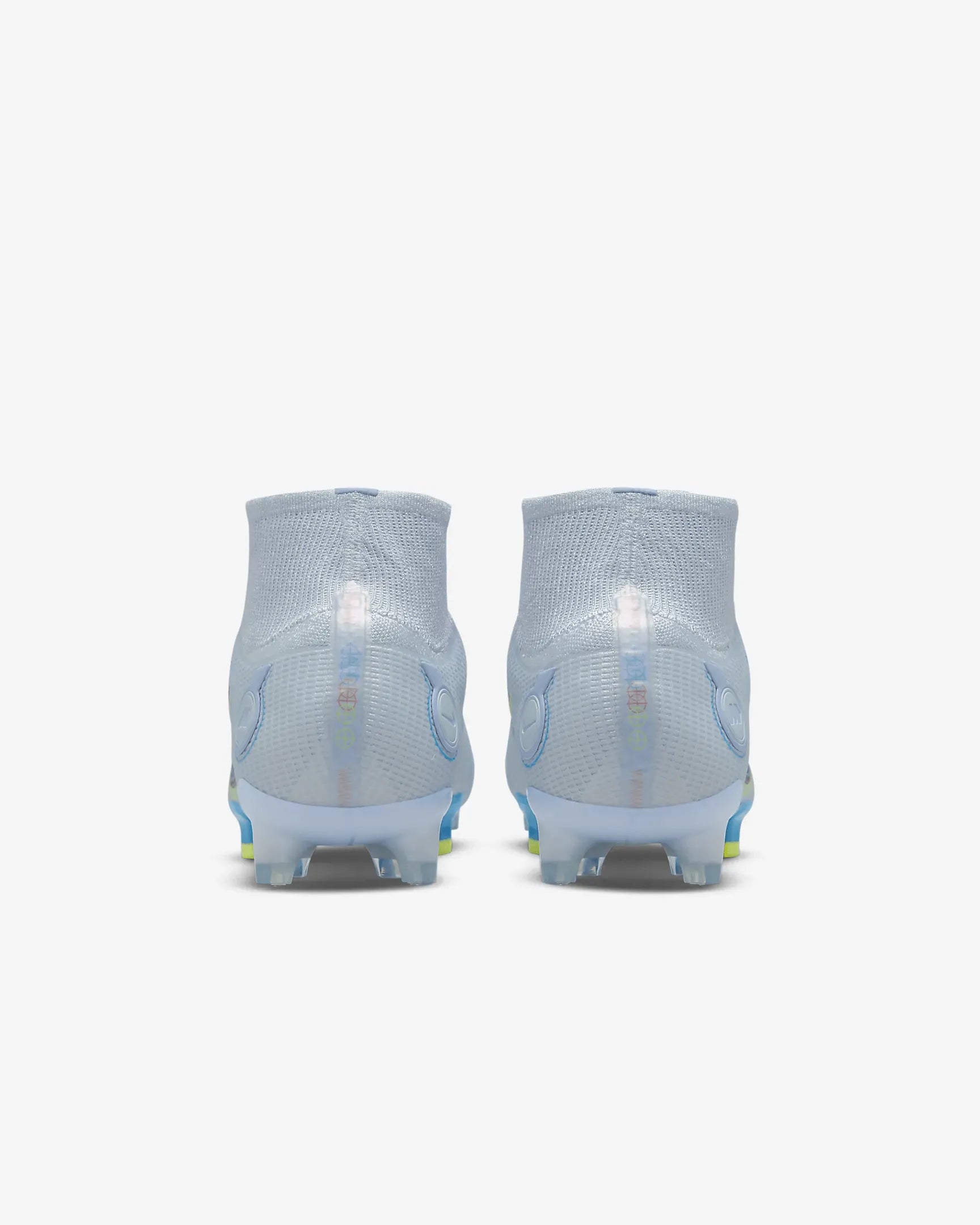 Nike Superfly 8 Elite FG - Grey-Blue (Pair - Back)