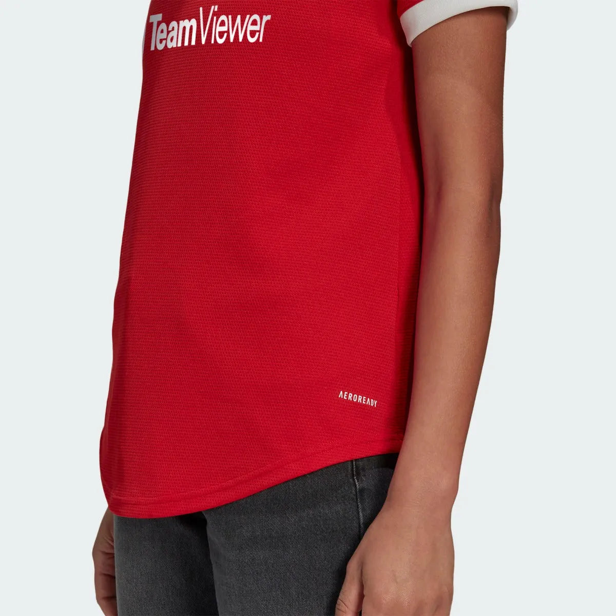 Adidas 2021-22 Manchester United Women Home Jersey - Red (Detail 3)