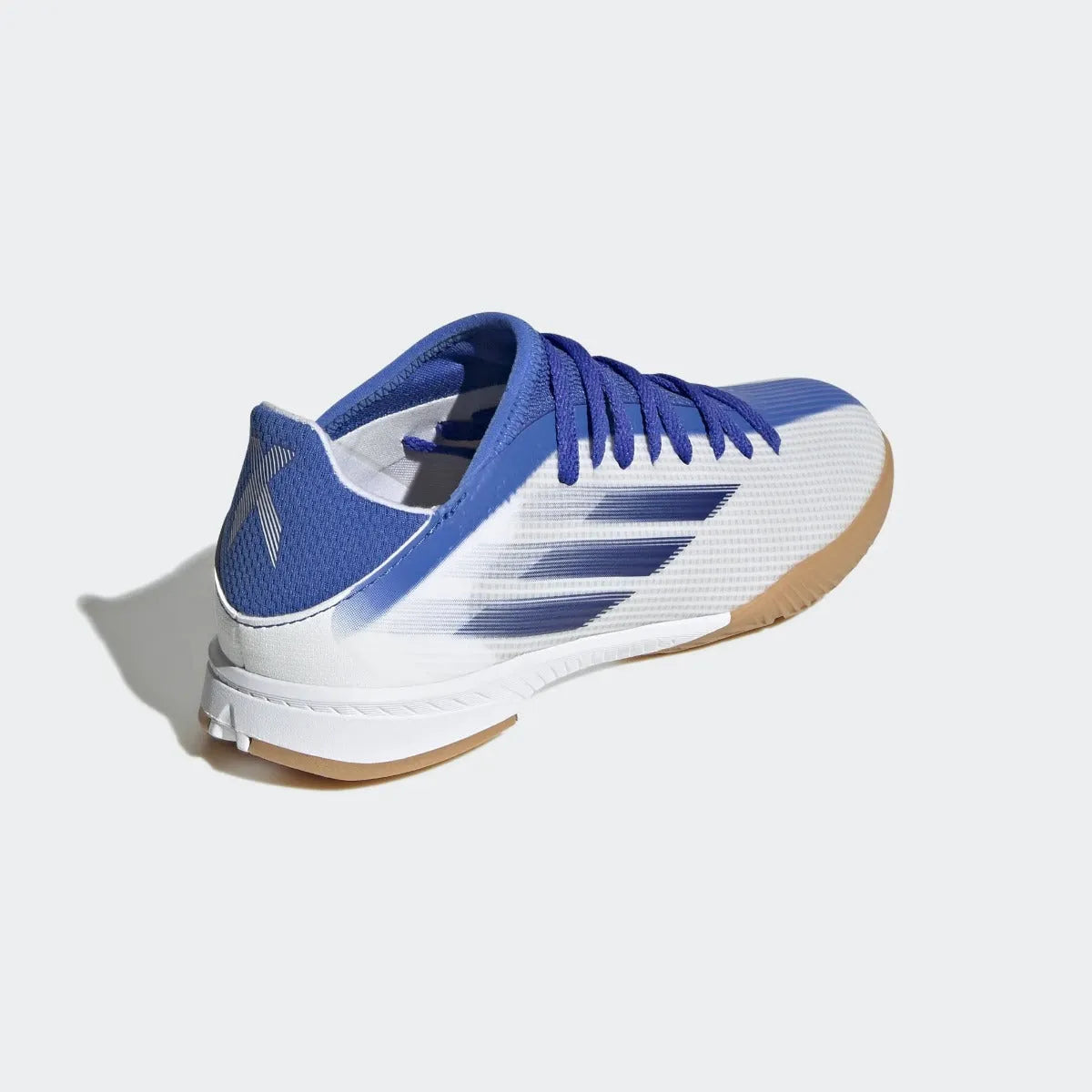 adidas JR X Speedflow .3 Indoor - White-Hi Res Blue (Diagonal 2)