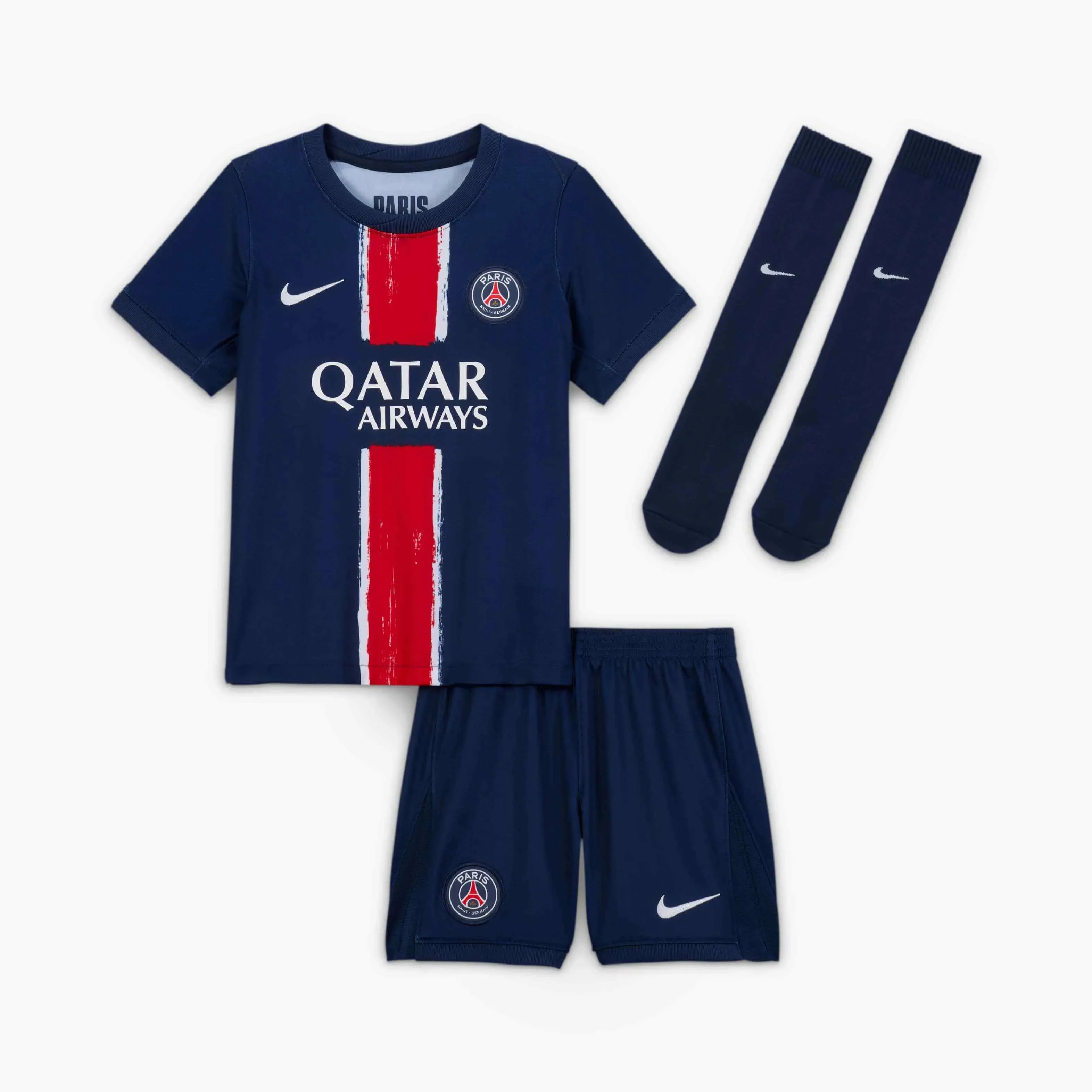 Nike 2024-25 PSG Little Kids' Stadium Home Kit (Front)