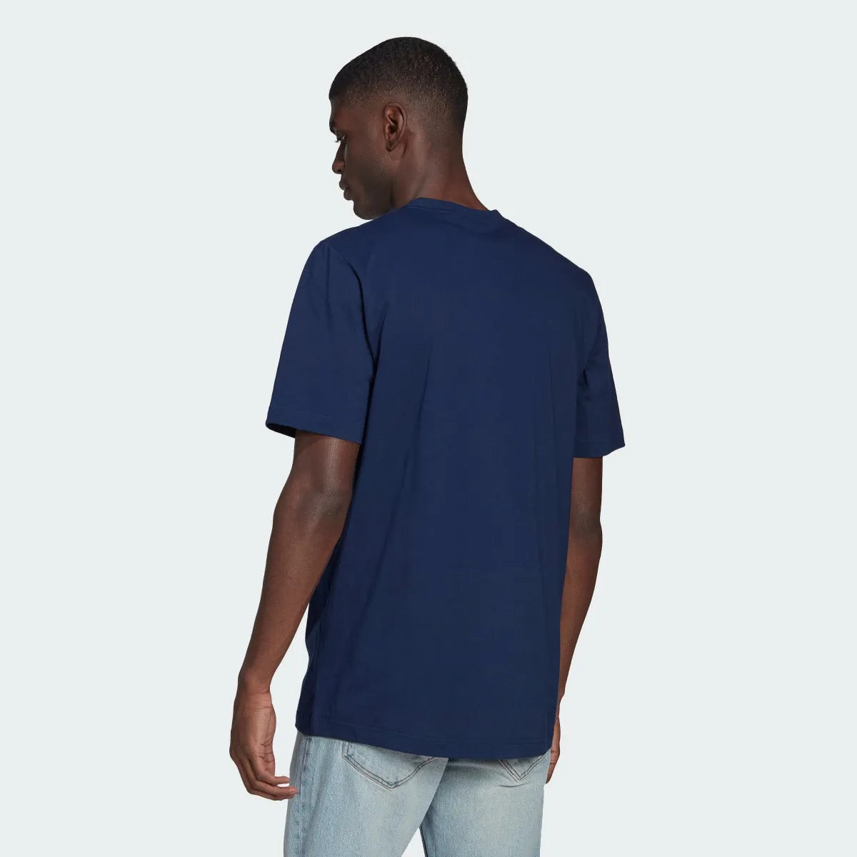 adidas 2022-23 Arsenal Graphic Tee - Navy Blue (Model - Back)