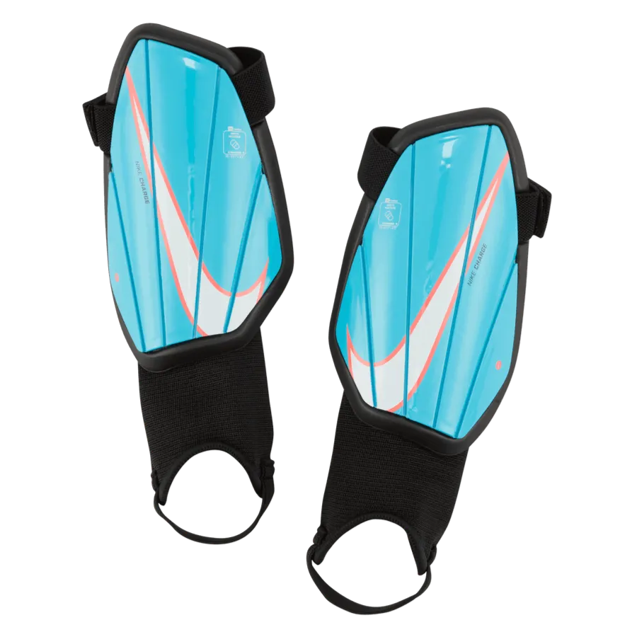 Nike Youth Charge Shinguards - Blue - White (Set)