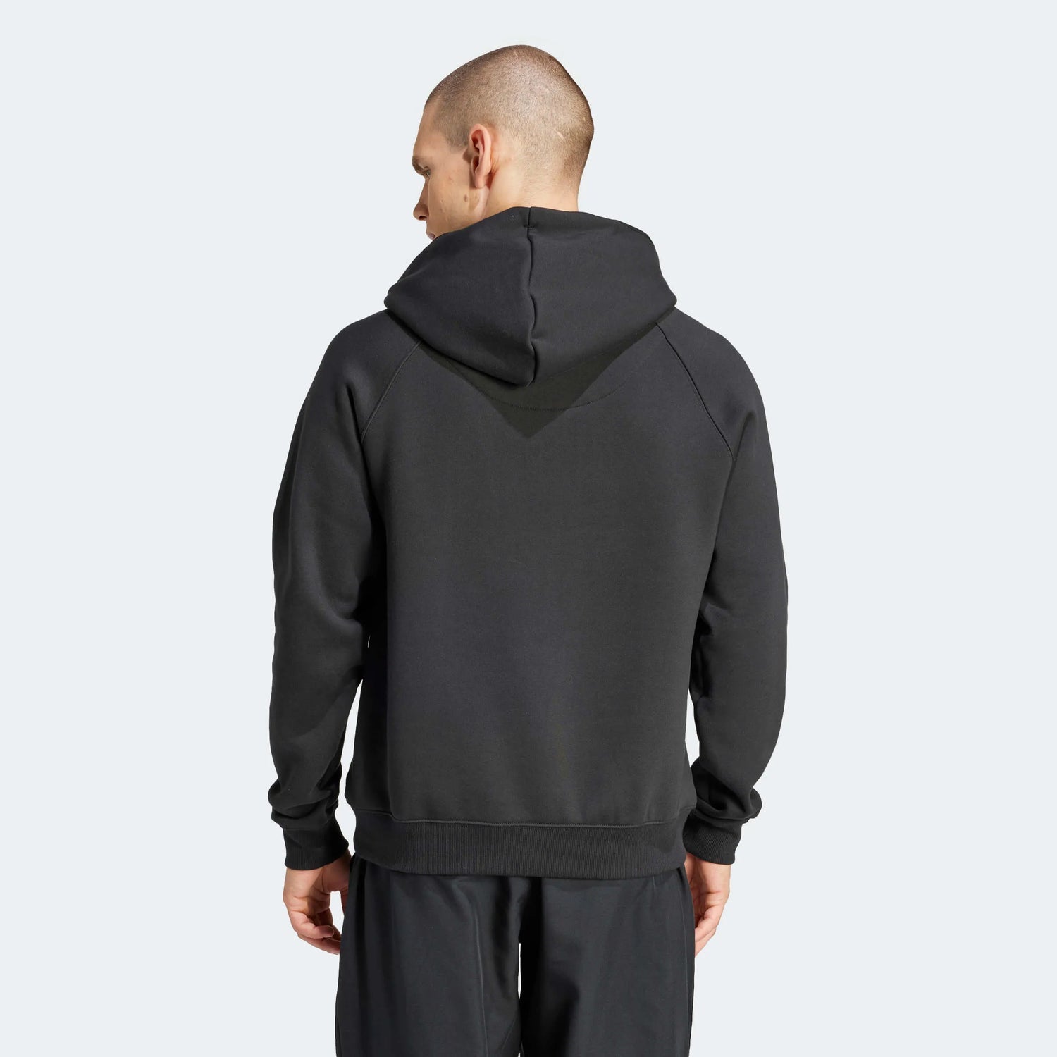 adidas 2023-24 Real Madrid Men's LS Hoodie (Model - Back)