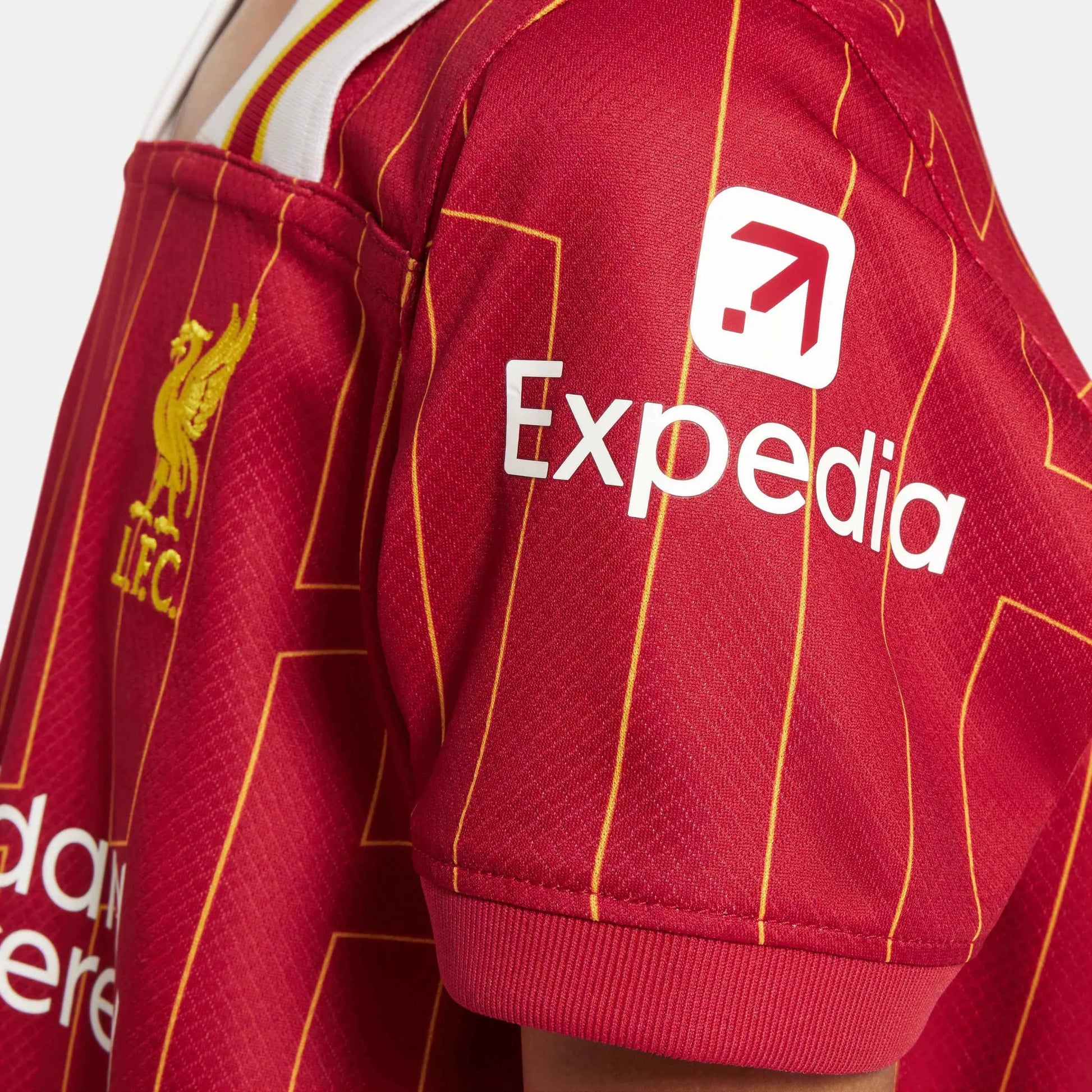 Nike 2024-25 Liverpool Little Kids' Stadium Home Kit (Detail 4)