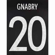 Germany 2021/22 Away Gnabry #20 Jersey Name Set