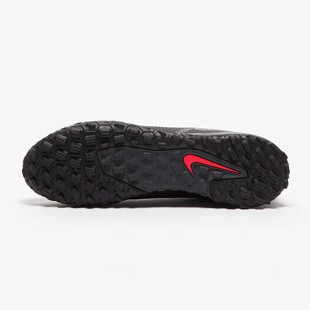 Nike Phantom GT2 Academy DF Turf - Black-Smoke Grey (Bottom)