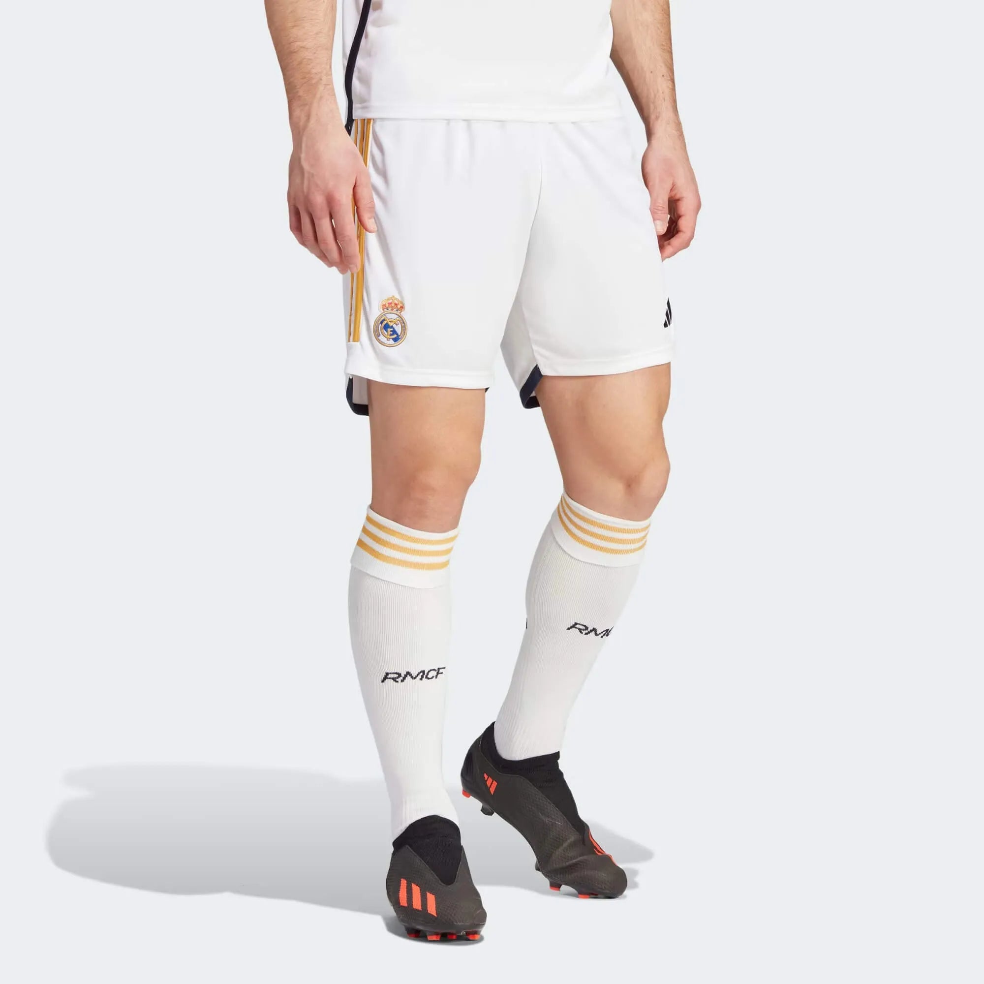 adidas 2023-24 Real Madrid Men's Home Shorts (Model - Front)
