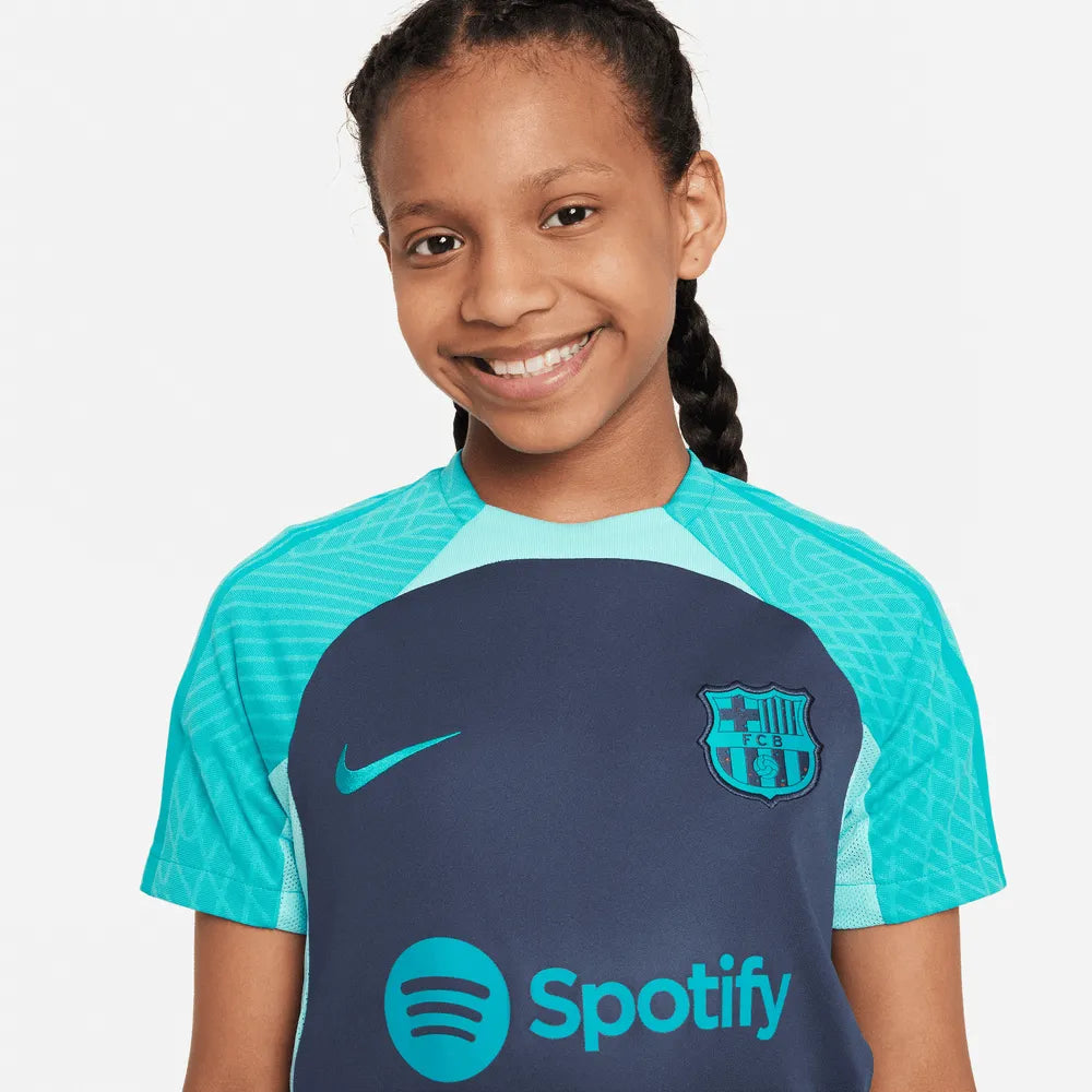 Nike 2023-24 Barcelona Youth Strike Training Jersey (Detail 1)