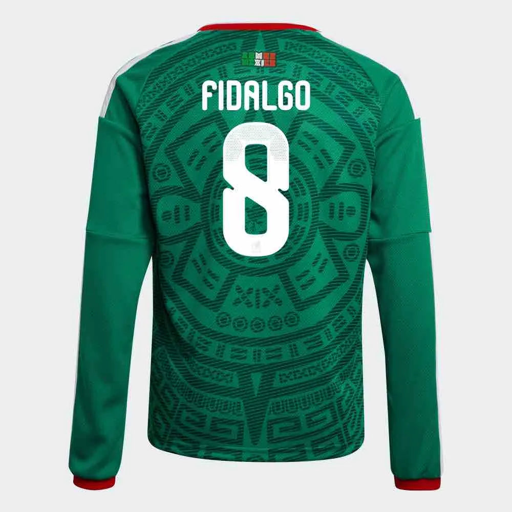 adidas 2026 Mexico Men's Stadium Home Long-Sleeve Soccer Jersey (Fidalgo)