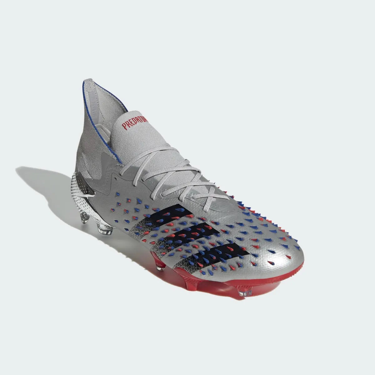 Adidas Predator Freak .1 FG - Silver Metallic-Red-Royal (Diagonal 1)