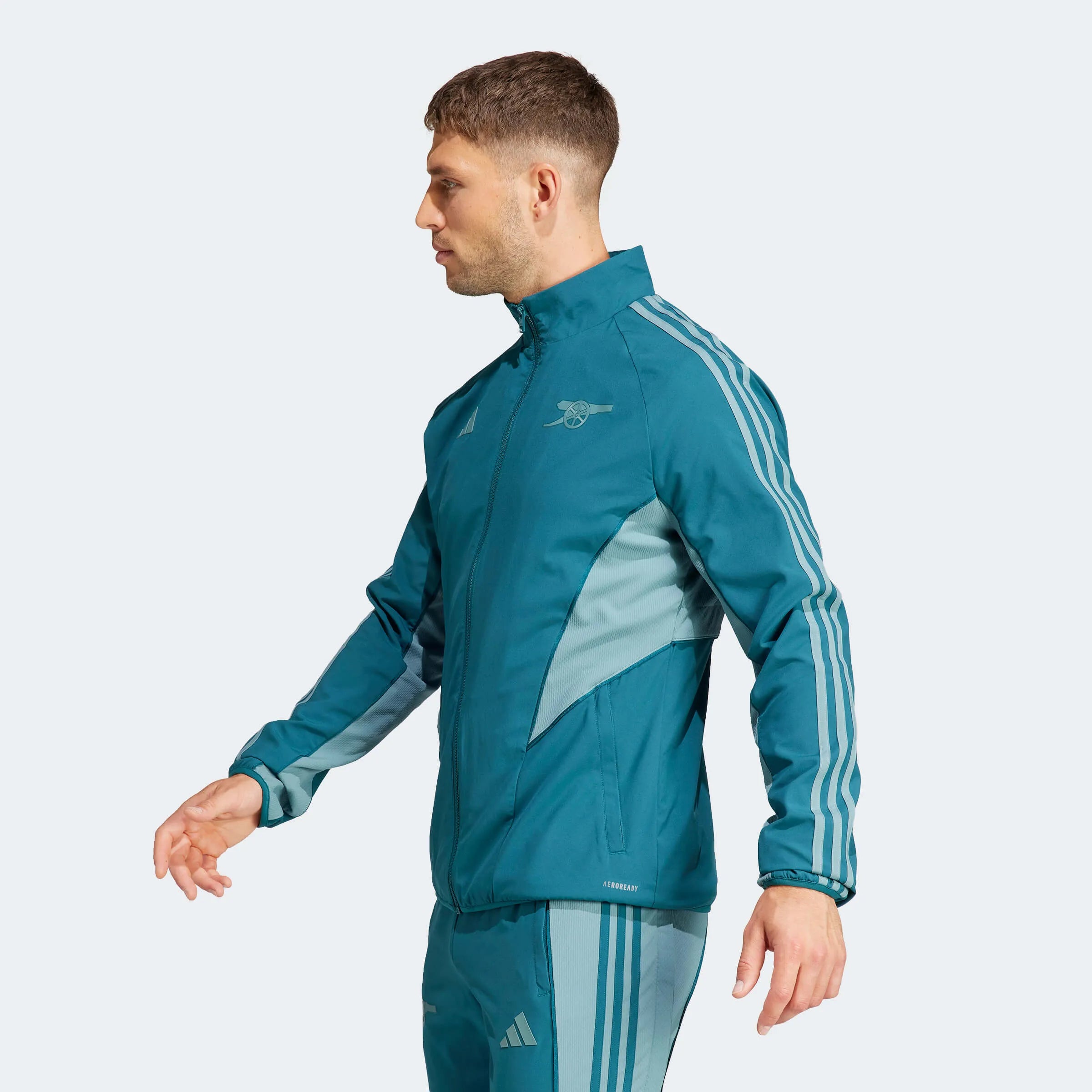 adidas 2023-24 Arsenal Men's EU Anthem Jacket (Model - Side)