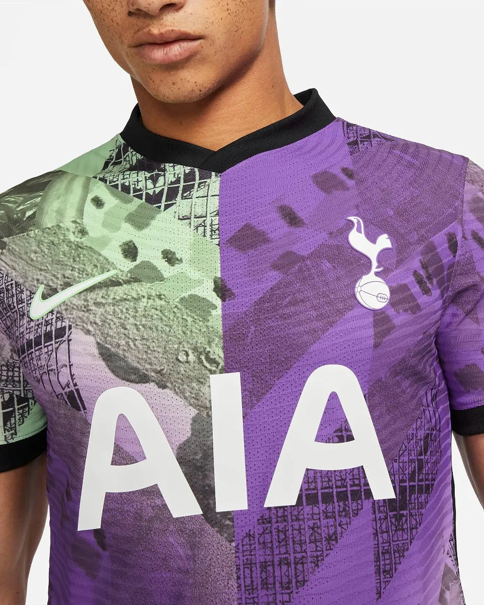 Nike 2021-22 Tottenham Third ADV Match Jersey - Wild Berry-Black-White (Detail 2)