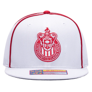 FI Collection Chivas Cali Day Snapback Hat - White-Red (Front)